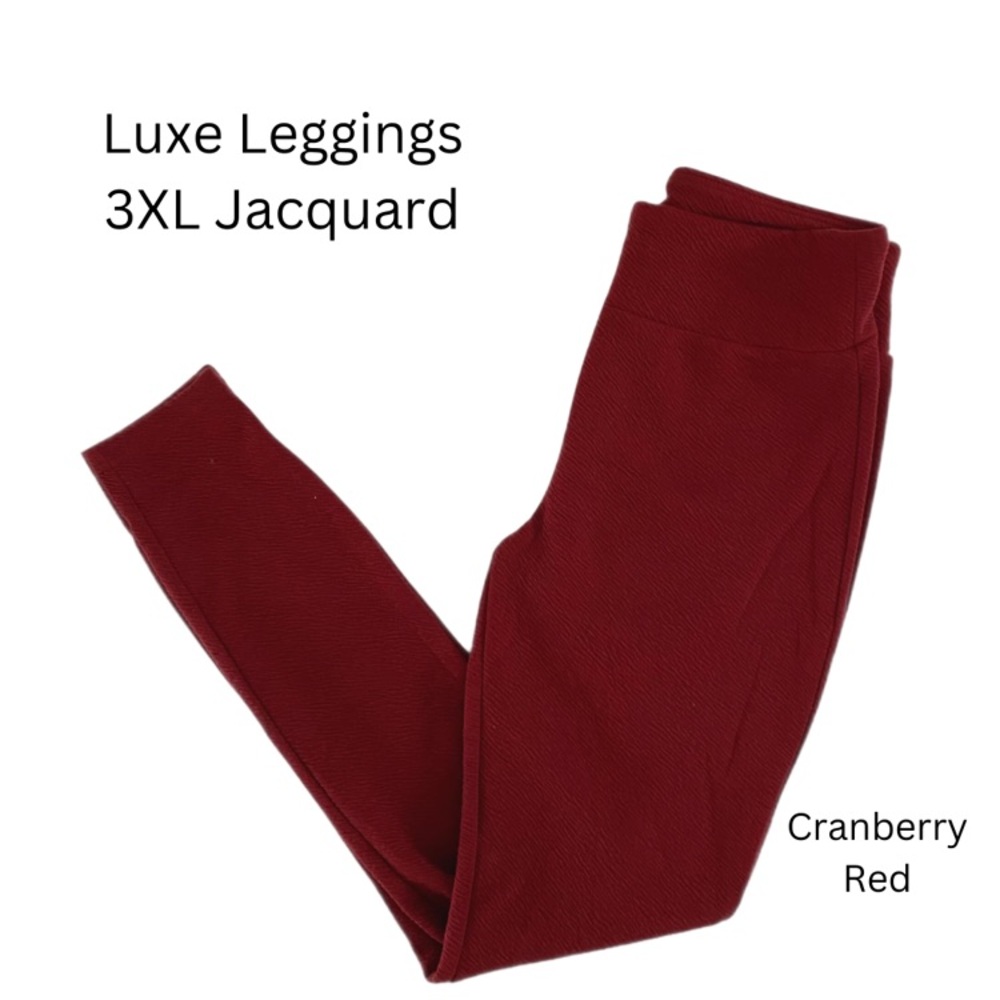 LuLaRoe Cranberry Red Luxe Leggings